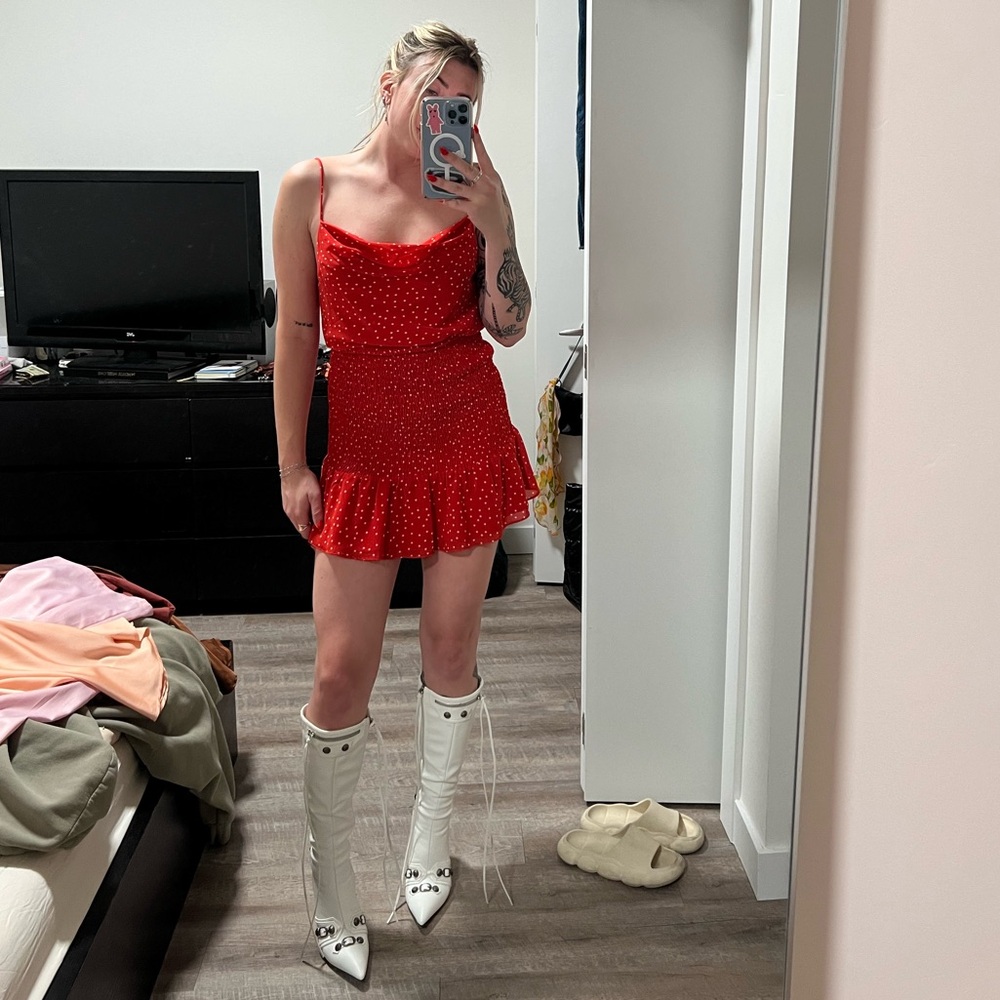 Red Polka Dot Dress